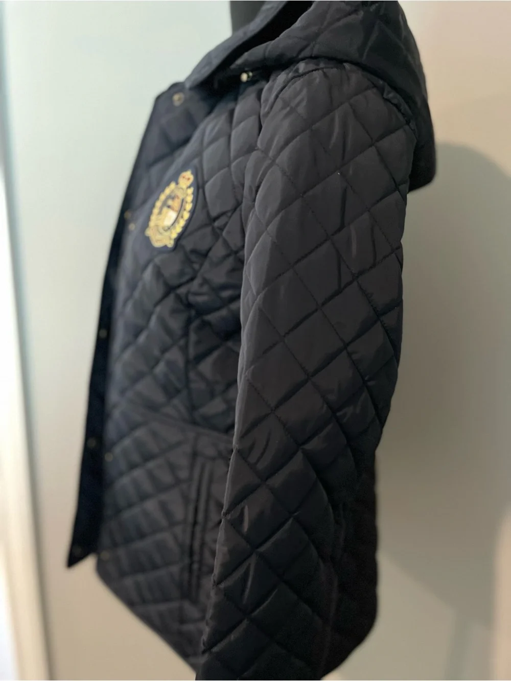 Lauren Ralph Lauren Navy Quilted Crest Puffer Jacket